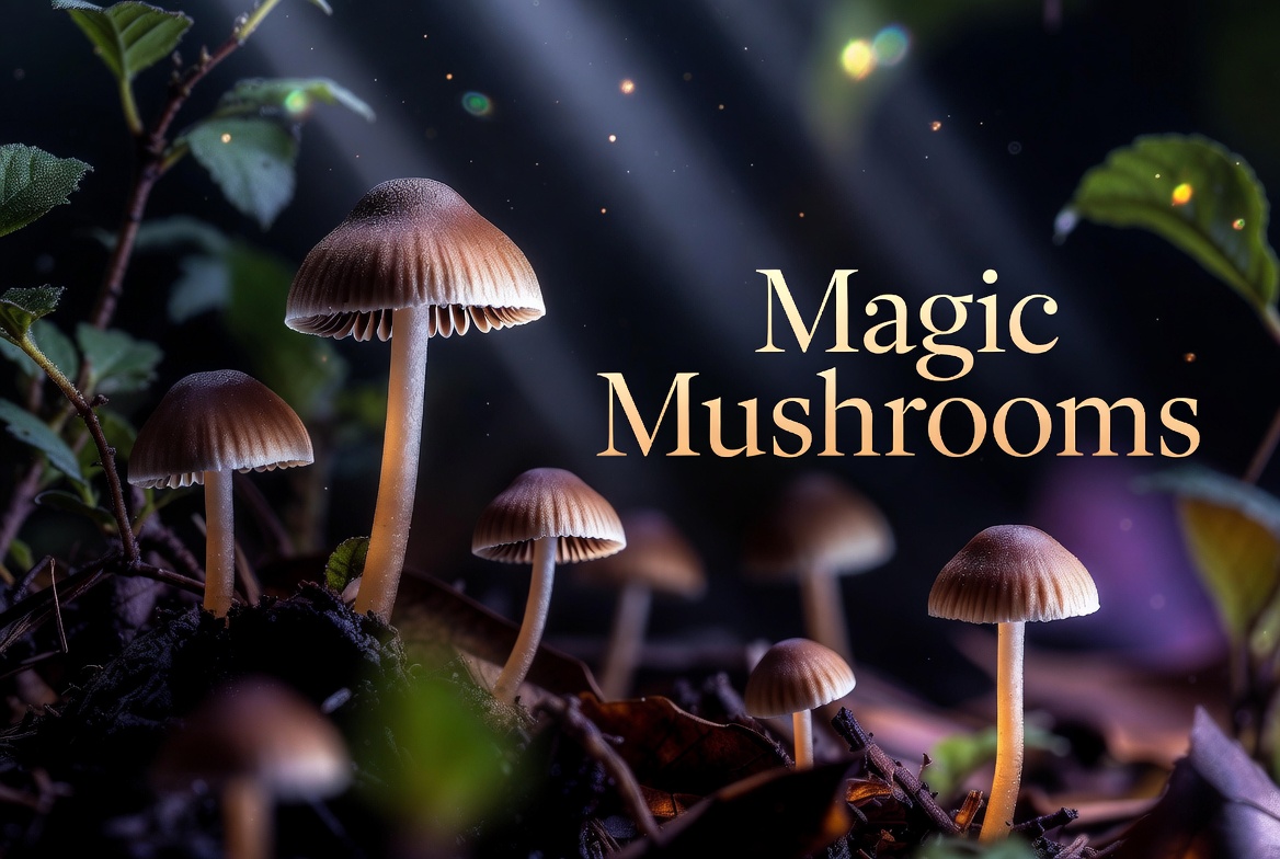 what does a magic mushroom look like