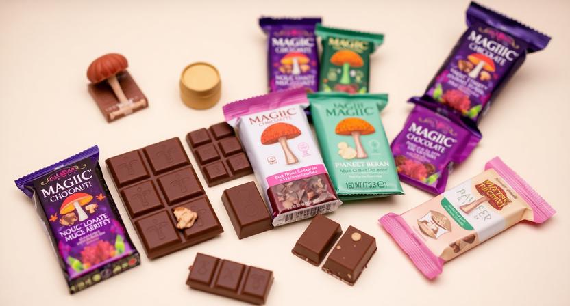 Magic mushroom chocolate