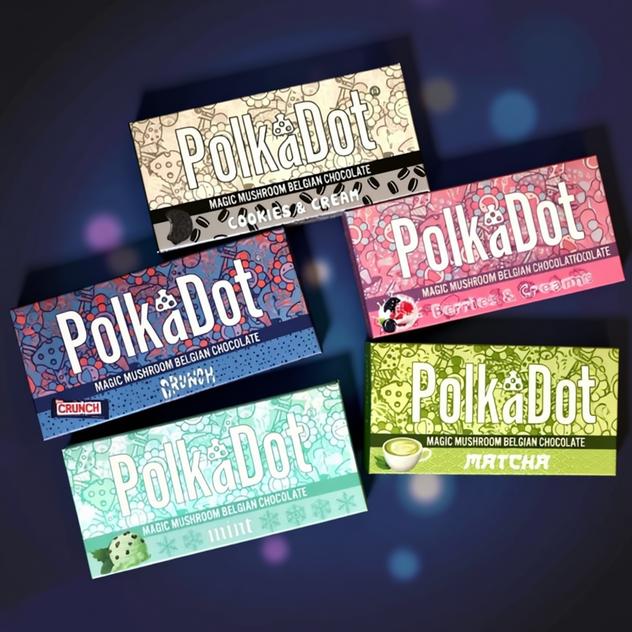 Polkadot chocolate bar